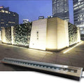 LED Recessed Outdoor Spotlight - Outdoor Landscape Lights LED Floor Spotlight Rectangular Linear Underground Light IP67 Waterproof Floor Pathway Lighting LightsBlue-85-245V(24W)