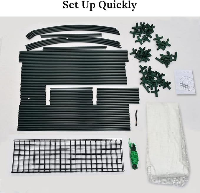 BenefitUSA New Large Walk-in Wall Greenhouse 10x5x7'H w 3 Tiers/6 Shelves Gardening (White (2 Door))