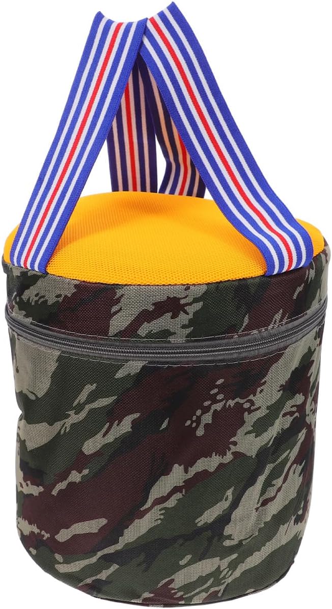 UPKOCH Portable Outdoor Gardening Stool with 25cm Height and Storage Pocket Lightweight Small Foam Work Seat for Farming Camping and Field Tasks Random Style