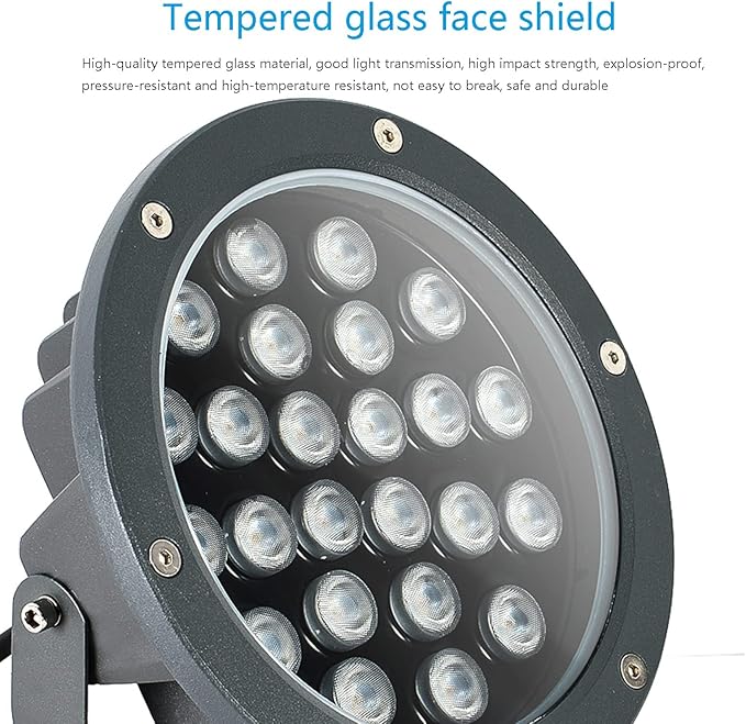 Outdoor LED Floodlights IP66 Waterproof Patio Spotlight Lamp Rotatable Round Garden Landscape Light for The Lawn Hotel Patio Tree Lights