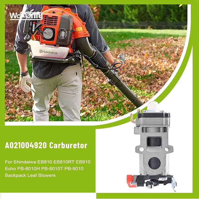 A021004920 Carburetor Wyab-1 Carb Compatible with Shindaiwa EB810 EB810RT EB910 Echo PB-8010H PB-8010T PB-9010 Backpack Leaf Blowers