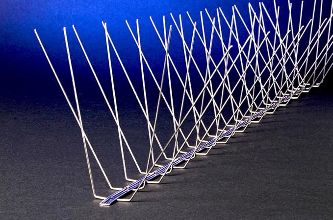 Nixalite Pigeon Spike Stainless Steel Bird Spikes (100 Ft 50-2 Ft. Strips)