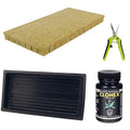 Grodan A-OK 1.5 Seedling/Clone Cubes with Propagation Tray Catch Tray Scissors and Clonex Cloning Gel and Scissors