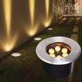 Outdoor Recessed Ground Light LED Underground Light IP66 Waterproof Buried Lights AC85-265V Spotlight for Garden Sidewalk Stair Pathway Walkway Yard Landscape Lighting