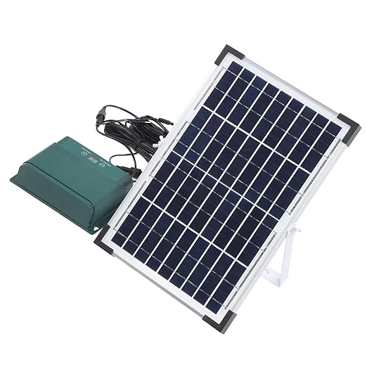 Acouto : Solar Automatic Drip Irrigation Kit Solar Powered Drip Irrigation Kit 18V 10W Polycrystalline Silicon Powered Auto Watering Gardening System Indoor