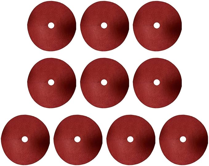10 Pieces Tree Mulch Rings for Weed Control Fruit Tree Protector Thickened Plant Cover Growth Resistant Weed Barrier Fabric Red