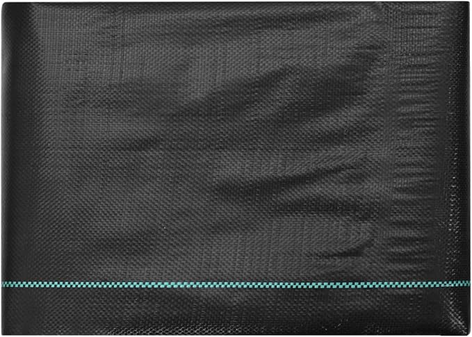 VEVOR Weed Barrier Landscape Fabric 4*100FT Heavy Duty Garden Weed Fabric Woven PP Weed Control Fabric Driveway Fabric Geotextile Fabric for Landscaping Ground Cover Weed Blocker Weed Mat Black
