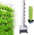 45 Holes 15 Floors Hydroponics Tower Hydroponic Grow Kit with Hydrating Pump Aquaponics Growing Kit for Leafy Vegetables and Fruits