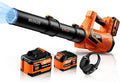 17000 RPM Cordless Leaf Blower with DECERK 7.8AH Battery - 530CFM Powerful Brushless Motor for Lawn Care 5-Speed Turbo Electric Blower for Dust Wet-Leaves Car Gutters Lightweight Garden Tool