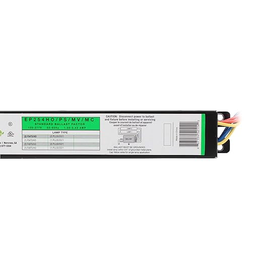Halco EP254HO/PS/MV/MC Fluorescent Ballast 2-Lamp 54W T5/HO F54T5HO 120/277V