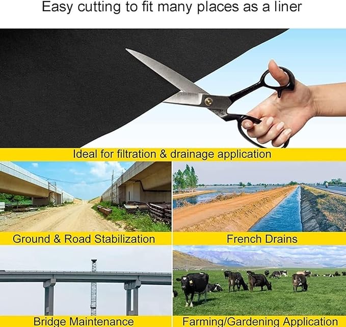 Weed Control Film Geotextile Landscape Fabric Weed Barrier Mat Weed Control Membrane High Permeability(1.2 * 200m)