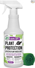 Mighty Mint Peppermint Oil Plant Protection Spray – Insect &amp Pest Control for Gnats Spider Mites &amp Aphids – Plant-Based Easy-to-Use with Microfiber Cloth- 32 oz