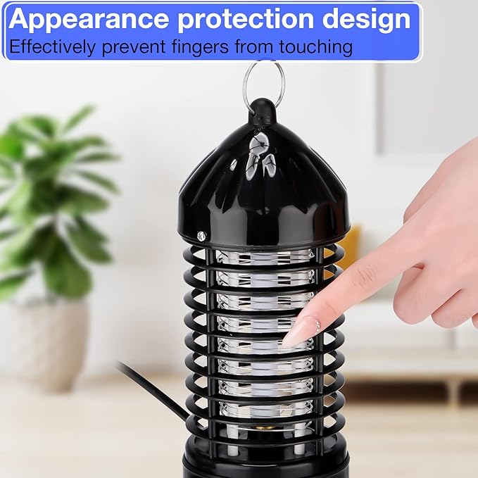 Qualirey 6 Pcs Mosquito Killer Electric Mosquito Killer Electric 220V Insect Fly Trap Zapper for Patio Bug Insect Zappers Fly Trap for Home Garden Patio Backyard