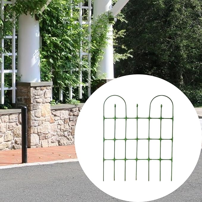 Garden Trellis Frame for Climbing Plants Outdoor Roses Trellis Plant Supported Frame for Outdoor Indoor Plants Vines Cucumbers Green