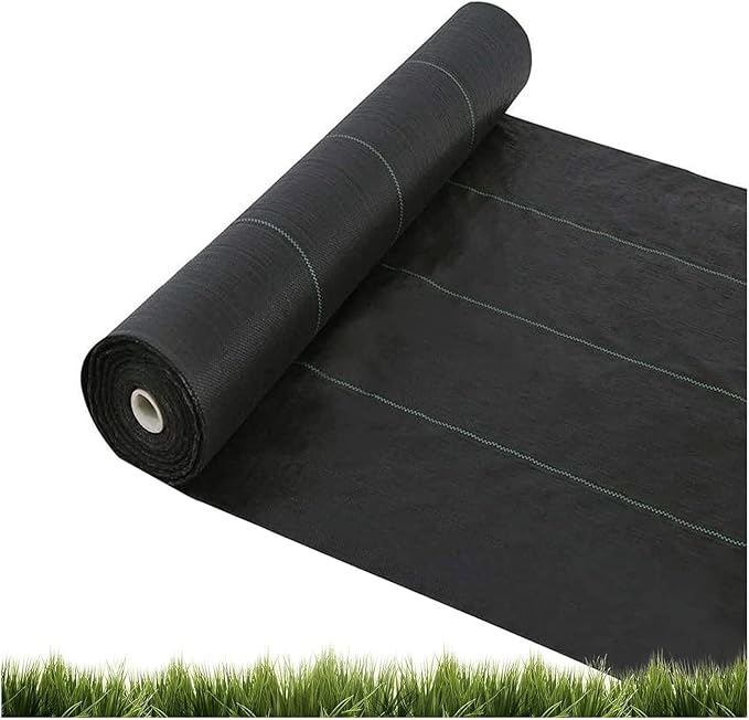 Driveway Fabric Weed Barrier Landscape Fabric Weed Control Film Fabric Ground Cover Membrane for Gardening Farming Agriculture(0.9x15m)