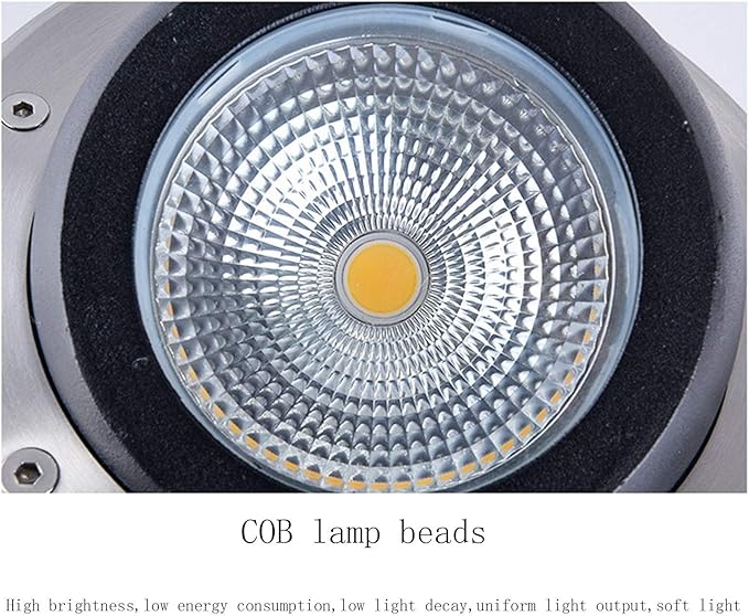 Landscape Lights LED Underground Light AC85-110V COB Spotlight Light Source Ground Lights IP65 Waterproof Floor Lamp for Driveway Deck