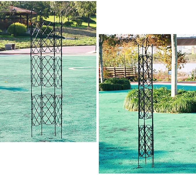 Garden Trellis for Climbing PlantsRustproof Plastic Coated Metal Plant Support35in53in Tall Frame for Vines Flowers Vegetables and Roses - Indoor/Outdoor Use (Size : 23.6in/60cm X 18.3 in/46.5c