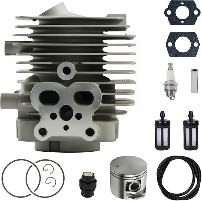 BG56 Cylinder Piston Kits Compatible with Stihl BG56C BG86 BG86C BR200 SH56 SH56C SH86 SH86C SR200 Leaf Blowers Replace 4241-020-1203 4241-020-1204