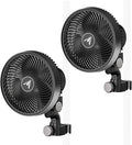 AC Infinity CLOUDRAY S6 2-Pack Grow Tent Clip Fan 6” with Redesigned Long-Life EC Motor Custom 10 Dynamic Wind Speeds and 10-Level Oscillation for Hydroponics Circulation Cooling 2-Count