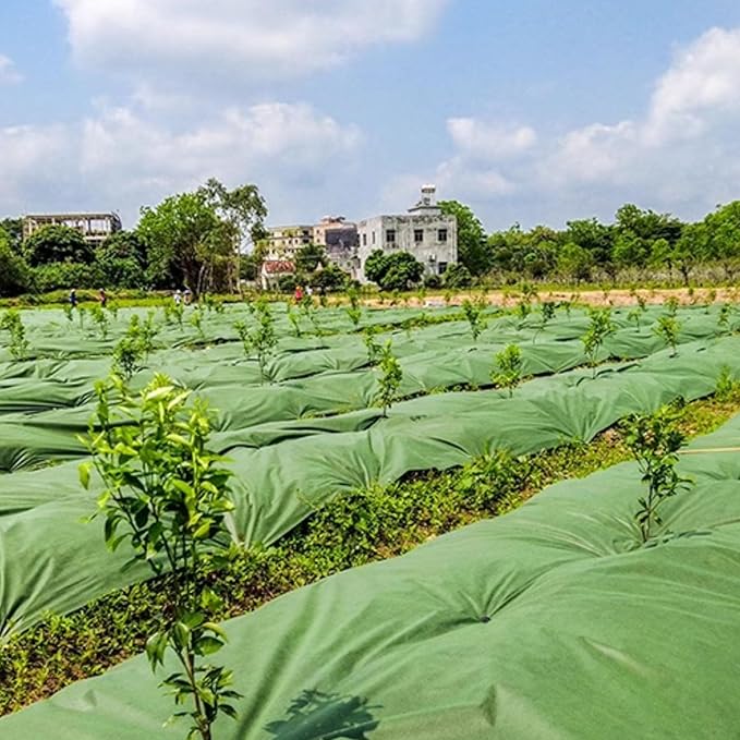 Durable Weed Barrier Landscape Fabric Permeable Ground Cover Gardening Weed Control Cloth for Construction Projects Greenhouse Easy to Install(1.0mx100m)