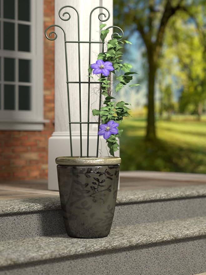 Panacea Products 48-Inch Wave Pot Trellis Green
