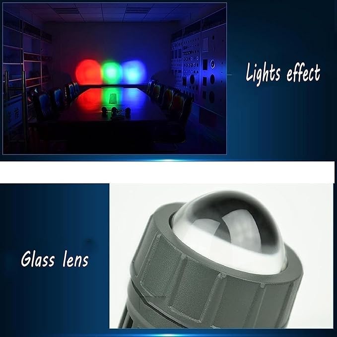 Landscape Lights - AC85-265V Led Beam Light Outdoor Wall Lamp Ip67 Waterproof Narrow Beam Spotlight 180° Adjustable Bracket Ground Light(Red10W)