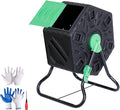 18.5 Gallon Compost Bin Tumbling Composter Heavy-Duty Compact Chamber Outdoor Compost Tumbler - Easy-Turn Fast-Working System BPA Free