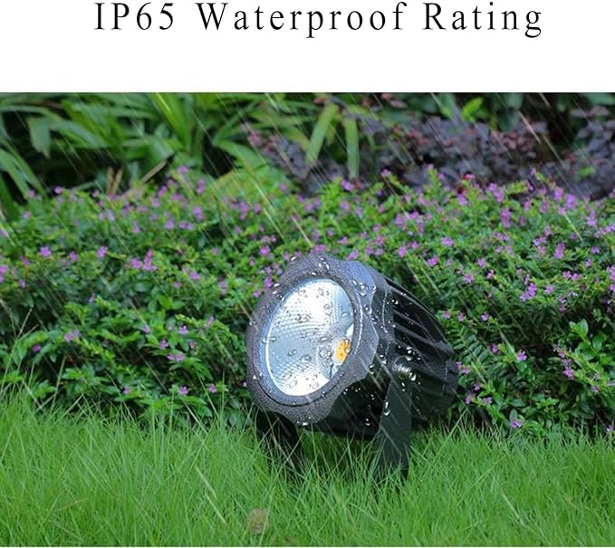 Flood Light IP65 Waterproof Outdoor Spotlight AC85-265V Spotlight Led Beam Light 180° Rotation Spotlight Long-Distance Narrow Beam Spotlight for SLawn Lighting(Red Light10W-AC85-265V)
