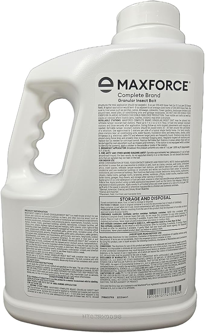 Bayer 79649886 Maxforce Complete Granular Insect Bait 4lbs
