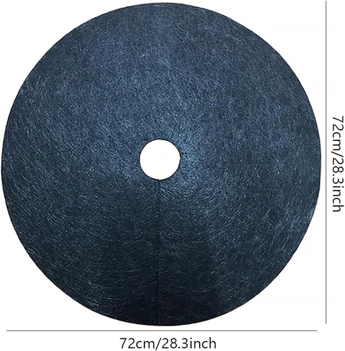 1Pcs 42cm Black Protection Weed Mats Control Cloth Mulch Lock up Round Weed Barrier Plant Cover(72CM)