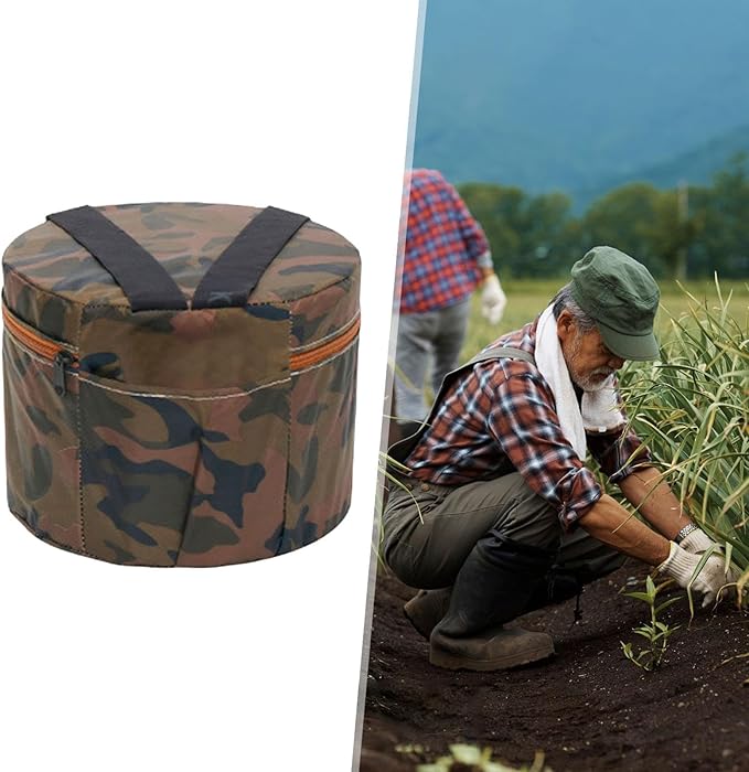 2X Wearable Gardening Stool Round Stool Workseat for Outside Gardening Fishing 32cm