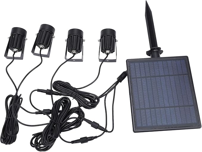 Solar Stake Light IP65 Waterproof 3000K Warm Light Outdoor Garden Decorative Landscape Lights for Walkway Driveway Lawn Patio - Adjustable Spotlight with Solar Powered Automati