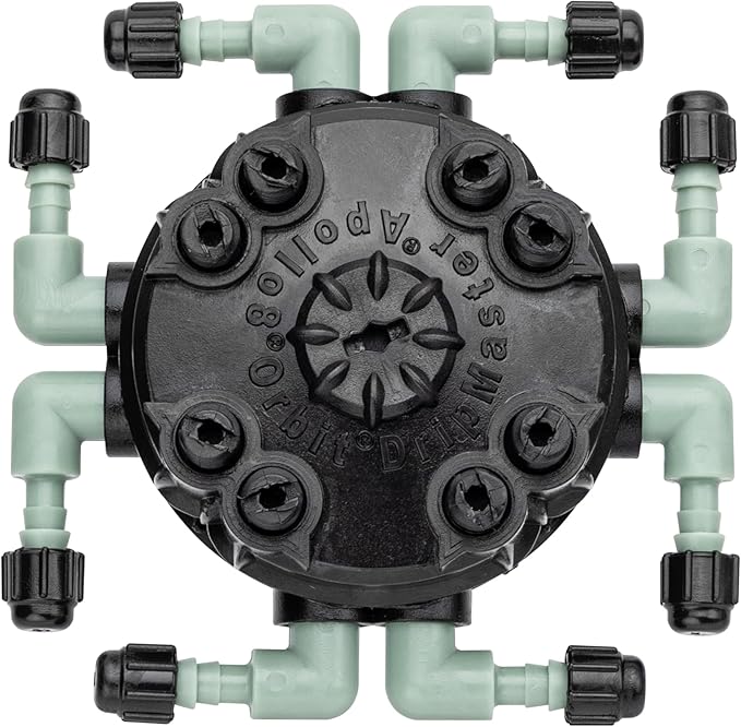 10-Pack Orbit 8-Port Manifold with Adjustable Flow for Irrigation