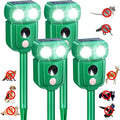 Solar Ultrasonic Animal Repellent Outdoor 4 Pack Cat Squirrel Rabbit Dog Deer Repellent Devices Skunk Coyote Raccoon Fox Deterrents Light Animal Repeller with Motion Sensor for Yard Garden (4 Green)