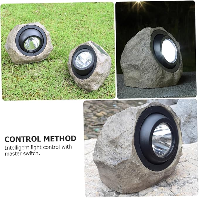 1Pc Solar Decorative Lamp Warm Light Garden Lawn Spotlight Imitated for Outdoor Decor Durable Material for