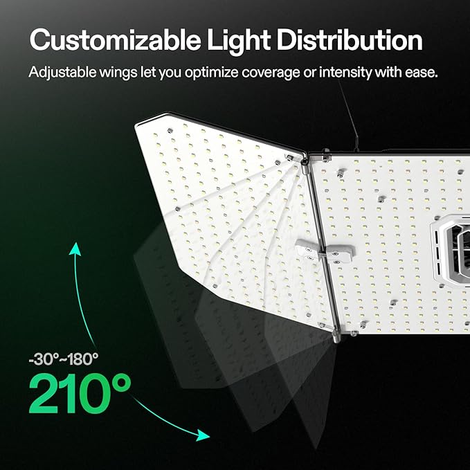 VIVOSUN AeroLight Wing AW200SE and Grow Room Glasses Indoor Hydroponics LED Grow Light Glasses Anti-UV Glasses for Visual Eye Protection 2pcs