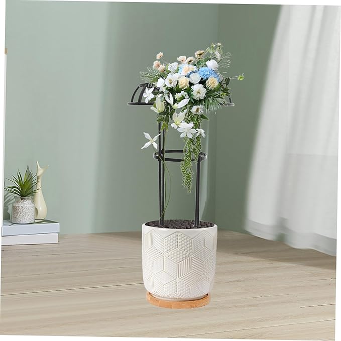 Climbing Flower Stand Garden Trellis for Potted Plants Metal Rack Support for Climbing Vines