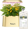 Nouri 5 Pod APP Smart Garden for Home Cooks with Heirloom Basil | Hydroponics Growing System Kit | LED Grow Lights | Indoor Gardening System | Herb Garden Planter Indoor Kit | Gifts for Women &amp Me