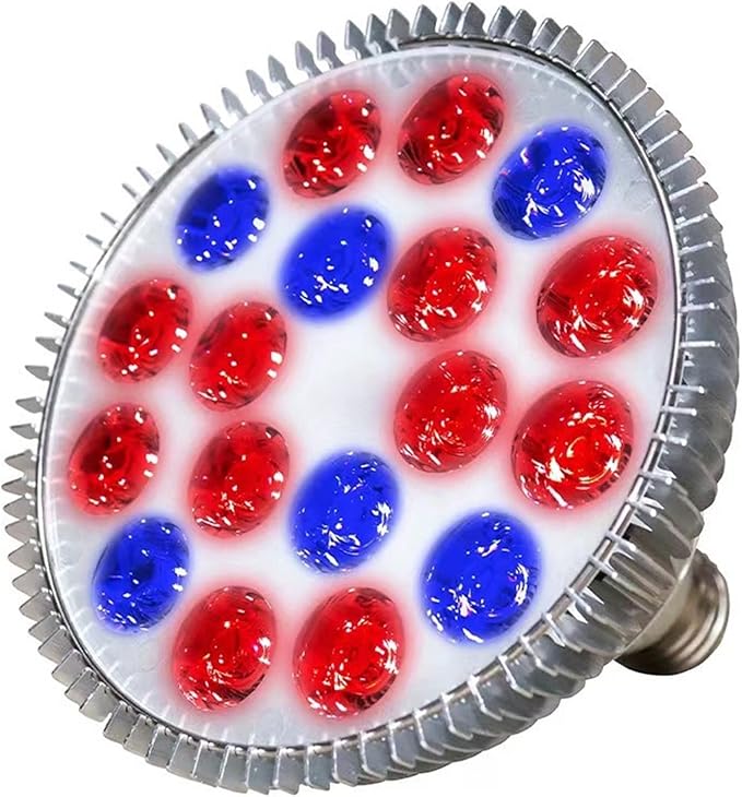 E27 LED Plant Grow Light 54W Par38 Full Spectrum Phyto Grow Box for Flower Seed Growth Hydroponics Veg Growing (Color : 18red 660mn)
