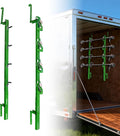 4 Place Trimmer Weed Eater Rack Fit for Open &amp Enclosed Trailer Walls Landscape Truck Weedeater Rack Holder Carrier with 4 Lock-Green