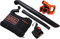 BLACK+DECKER Leaf Blower Cordless Leaf Vacuum and Mulcher Combo Kit Battery and Charger Included 40V 120 mph Air Speed 6-Speed Dial Built-in Scraper with Collection Bag (LSWV36)