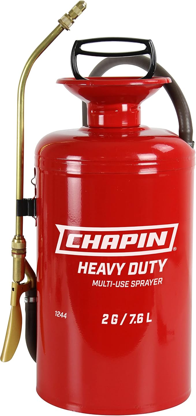 Chapin Sprayer 2 Gallon Tri-Poxy Open Head Sprayer for Professionals and Contractors Applications Chemical-Resistant Seals with All Brass Components