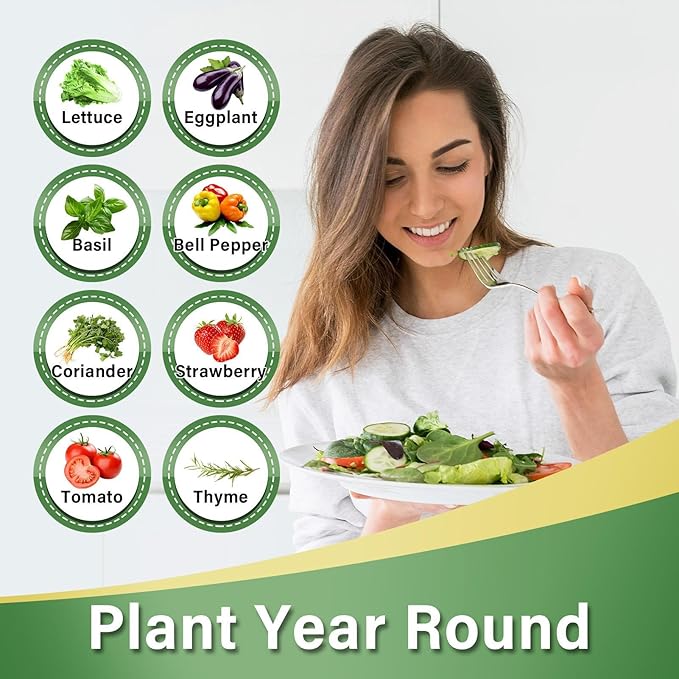 Hydroponic Growing System Tower10 Layered Hydroponic Tower 50 Slots Vegetable Growth PlanterHydroponics Fruit Towers Hydroponics Growing Kit for Flowers Balconies Courtyards Roofs