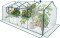 Mini Greenhouse Outdoor deaunbr Waterproof Garden Green House with Durable PE Cover &amp Roll-Up Zipper Door Heavy Duty Greenhouse Tent for Indoor Outdoor Plants - 63x31.5x31.1