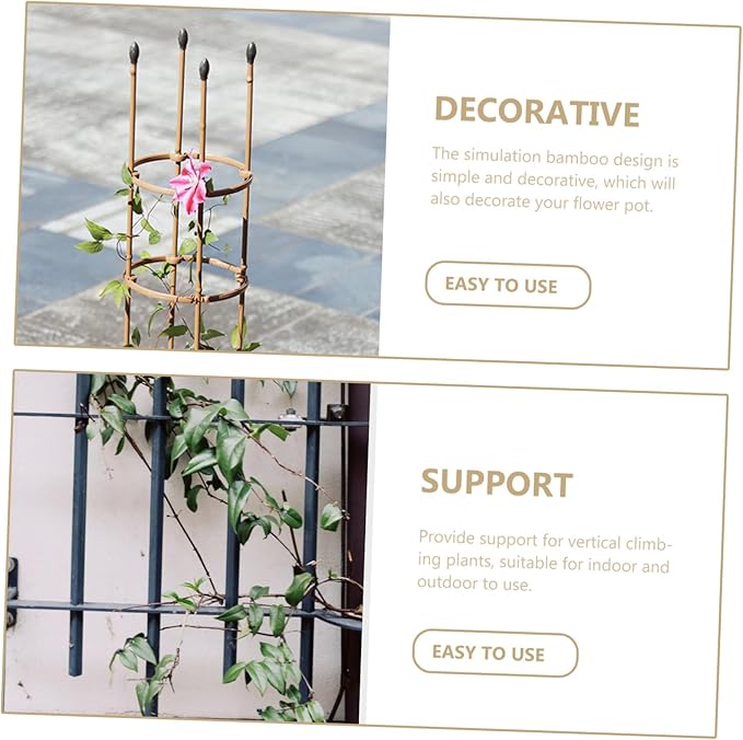 SUPVOX Flower Climbing Frame Durable Plant Trellis for Garden Support Outdoor Balcony and Courtyard Versatile Design for Vines and Climbing Plants Height