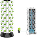 Hydroponics Tower Aquaponics Grow Aeroponics Growing Kit for Fruits and Vegetables with Hydrating Pump Timer Adapter Seeding Bed &amp