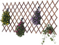 Expandable Garden Trellis Support for Climbing Plants Wooden Lattice Fence Wall Panel Lattice Panels for Outside for Climbing Plants Vine Ivy Rose Cucumbers Clematis(65 * 26cm)