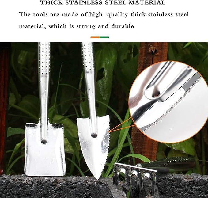 Garden Tools Garden Tools SetStainless Steel Garden Tool Set Outdoor Gardening Hand Tools -Gift for Women and Men