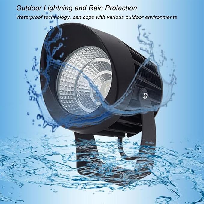 LED Flood Light - Outdoor Rotation Spotlight AC85-265V Spotlight Led Beam Light IP65 Waterproof Tree Lights Ground LED Landscape Lights for Building Garden Park(Yellow15W)