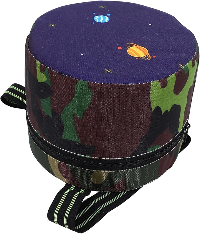 Toyvian Portable Gardening Work Stool with 18cm High Sturdy Foam Seat Lightweight Camping Footstool for Weeding and Outdoor Gardening Small Wearable Farming Chair with Camouflage